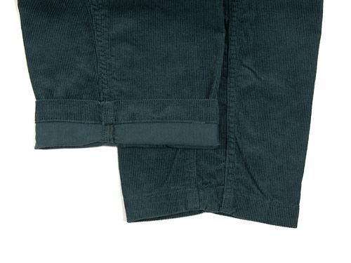 ordinary fits FRENCH CROPPED CORDUROY GREEN