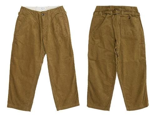 ordinary fits FRENCH CROPPED CORDUROY MUSTARD