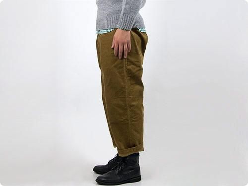 ordinary fits FRENCH CROPPED CORDUROY MUSTARD