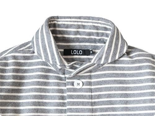 LOLO ܡåȥͥץ륪С GRAY x WHITE