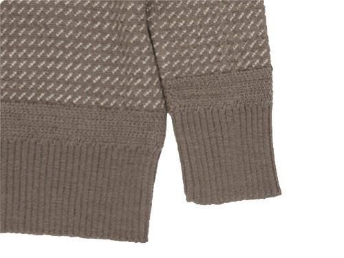 TATAMIZE WOOL HI NECK KNIT MOCA
