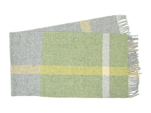 Studio Donegal TWEED MUFFLER LIGHT GREEN x GRAY 2