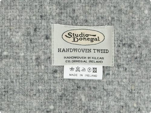 Studio Donegal TWEED MUFFLER LIGHT GREEN x GRAY 2