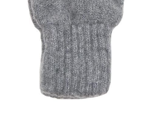 William Brunton Hand Knits Gloves LIGHT GRAY