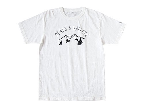 ENDS and MEANS Peaks & Valleys Tee WHITE