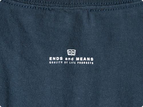 ENDS and MEANS Peaks & Valleys Tee NAVY