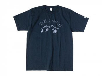 ENDS and MEANS Peaks & Valleys Tee NAVY
