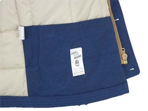 ENDS and MEANS Peaks Jacket BLUE