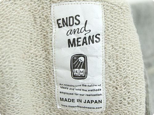 ENDS and MEANS Pullover Hoodie GRAY
