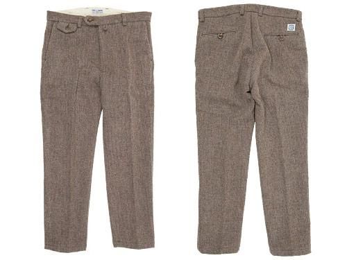 ENDS and MEANS Wool Grandpa Trousers HERRINGBONE