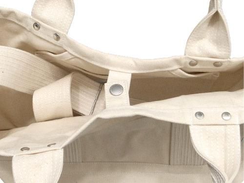 ENDS and MEANS 2way tote bag WHITE