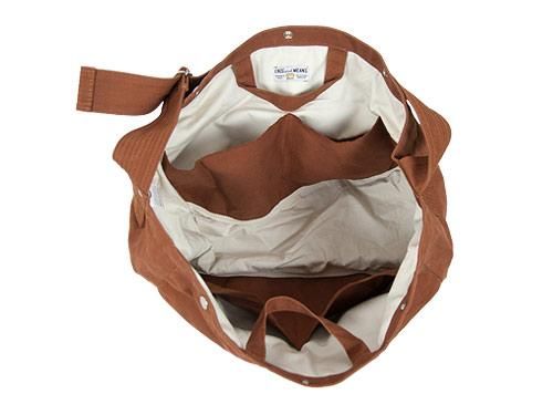 ENDS and MEANS News Paper bag BROWN NUTS