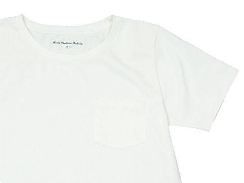 DAILY WARDROBE INDUSTRY CREW NECK POCKET T-SHIRT MONDAYWHITE