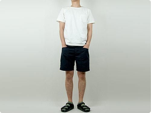 DAILY WARDROBE INDUSTRY CREW NECK POCKET T-SHIRT MONDAYWHITE