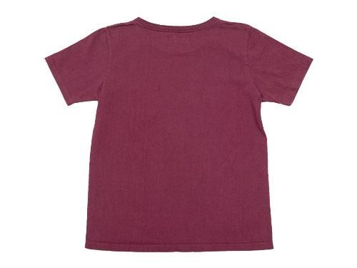 DAILY WARDROBE INDUSTRY CREW NECK POCKET T-SHIRT TUESDAYBURGUNDY