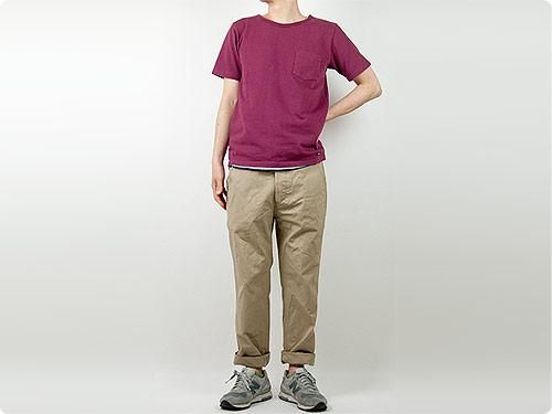 DAILY WARDROBE INDUSTRY CREW NECK POCKET T-SHIRT WEDNESDAYBLUE