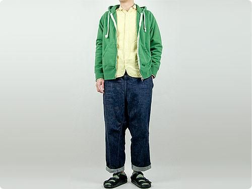 DAILY WARDROBE INDUSTRY ZIP-UP PARKA GREEN
