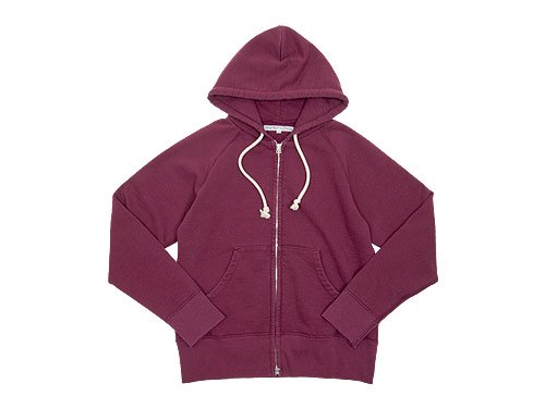 burgundy zip up