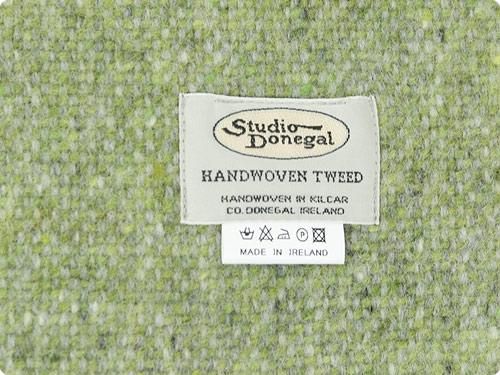 Studio Donegal TWEED MUFFLER LIGHT GREEN x GRAY 1