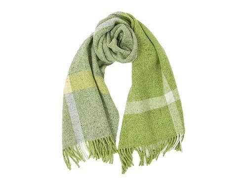 Studio Donegal TWEED MUFFLER LIGHT GREEN x GRAY 4