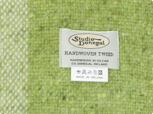 Studio Donegal TWEED MUFFLER LIGHT GREEN x GRAY 4