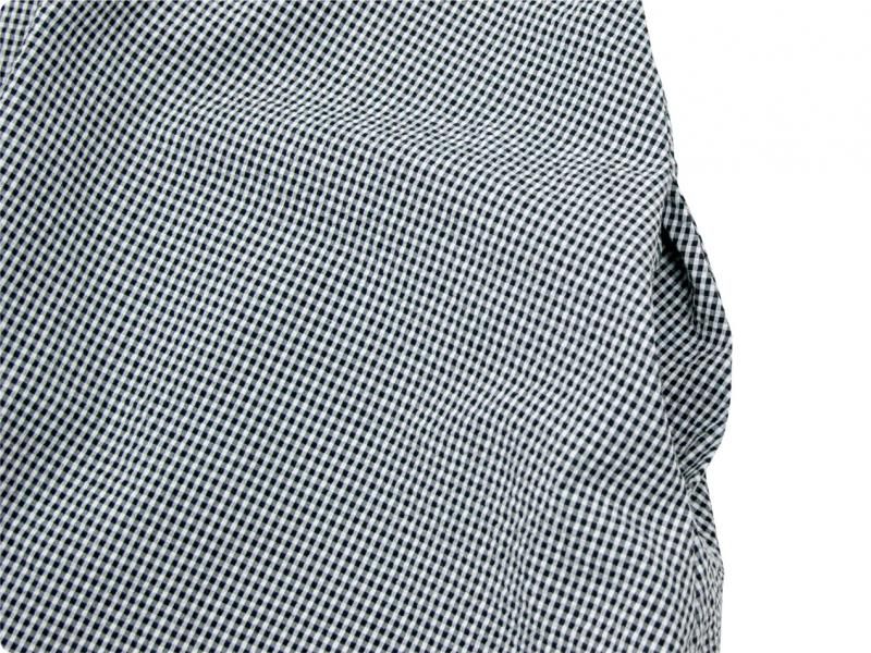 Atelier d'antan Vardaʥtent dress WHITE x BLACK CHECK