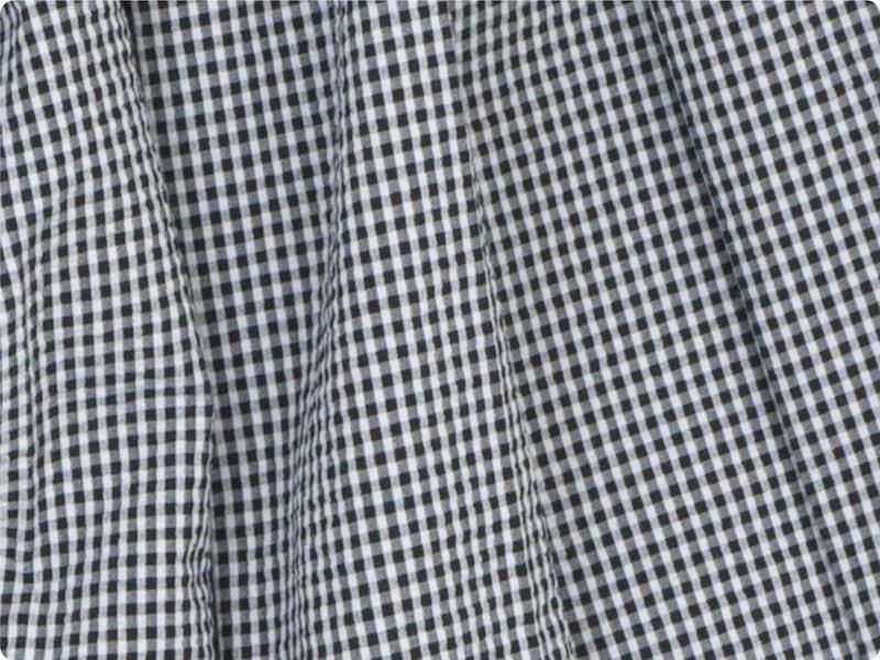 Atelier d'antan Vardaʥtent dress WHITE x BLACK CHECK