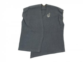 Atelier d'antan Greco（グレコ） linen vest GRAY