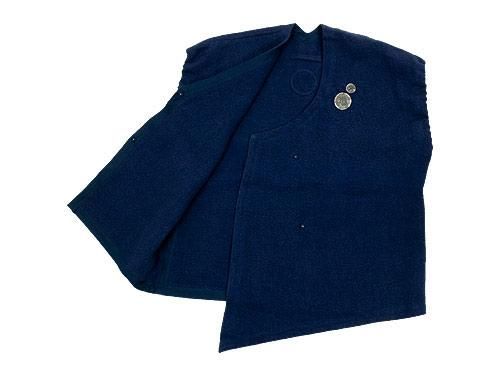 Atelier d'antan Grecoʥ쥳 linen vest NAVY