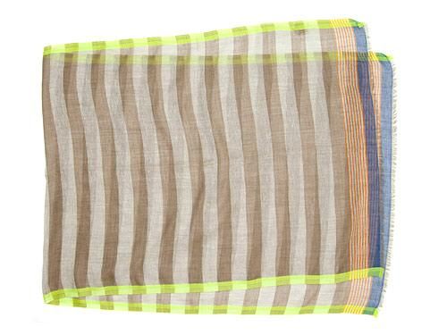 SETH INDUSTRIES STRIPE STOLE BEIGE