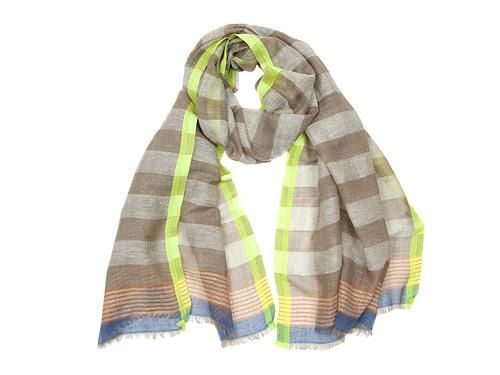SETH INDUSTRIES STRIPE STOLE BEIGE