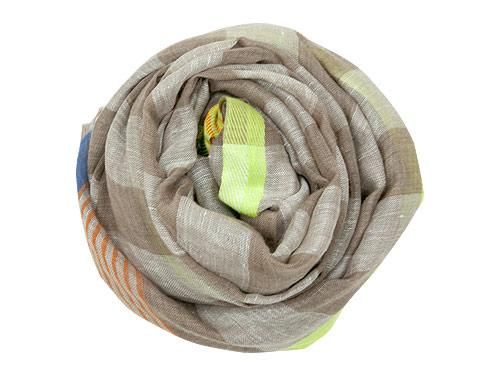 SETH INDUSTRIES STRIPE STOLE BEIGE