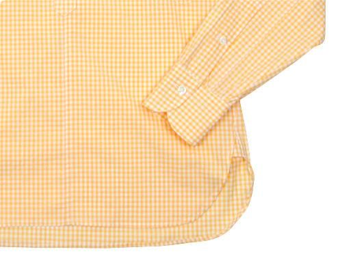 TATAMIZE P/O SHIRTS Plain YELLOW GINGHAM