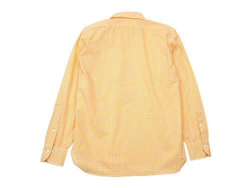 TATAMIZE P/O SHIRTS Plain YELLOW GINGHAM