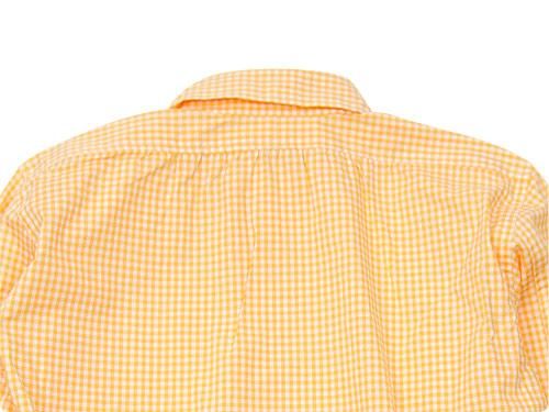 TATAMIZE P/O SHIRTS Plain YELLOW GINGHAM