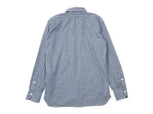 TATAMIZE P/O SHIRTS Plain NAVY GINGHAM