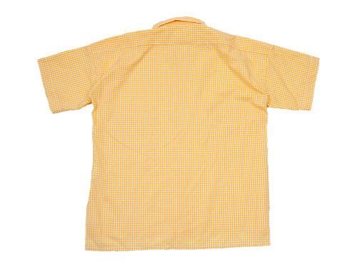 TATAMIZE HALF SLEEVE WORK SHIRTS YELLOW GINGHAM
