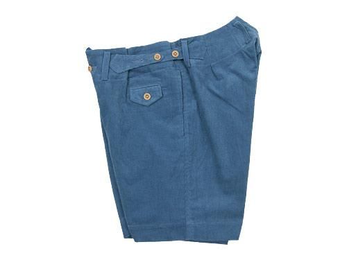 TATAMIZE CORDUROY WORK SHORTS BLUE