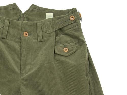 TATAMIZE CORDUROY WORK SHORTS OLIVE