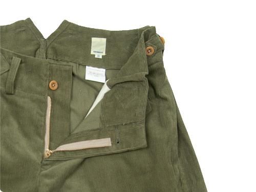 TATAMIZE CORDUROY WORK SHORTS OLIVE