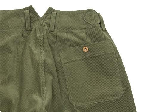 TATAMIZE CORDUROY WORK SHORTS OLIVE