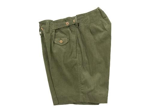 TATAMIZE CORDUROY WORK SHORTS OLIVE