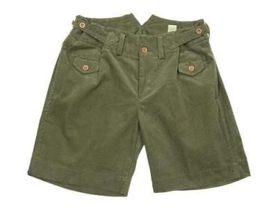 TATAMIZE CORDUROY WORK SHORTS OLIVE
