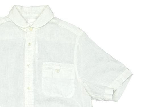 maillot sunset linen round work S/S shirts WHITE