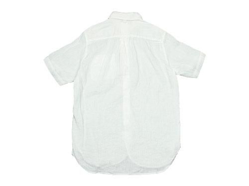 maillot sunset linen round work S/S shirts WHITE