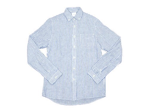 maillot linen stripe B.D. shirts BLUE