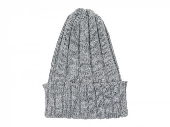 maillot wool linen knit cap ライトグレー