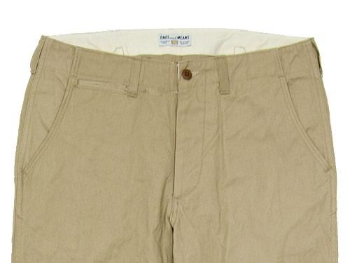 ENDS and MEANS Army Chinos BEIGE