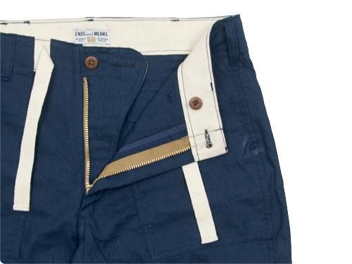 ENDS and MEANS Army Chinos Shorts NAVY