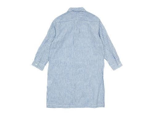 RINEN 80/1ͥʿꥹȥ饤 7ʬµ饦ɥ顼󥰥 05OFF WHITE x BLUE̥ǥ